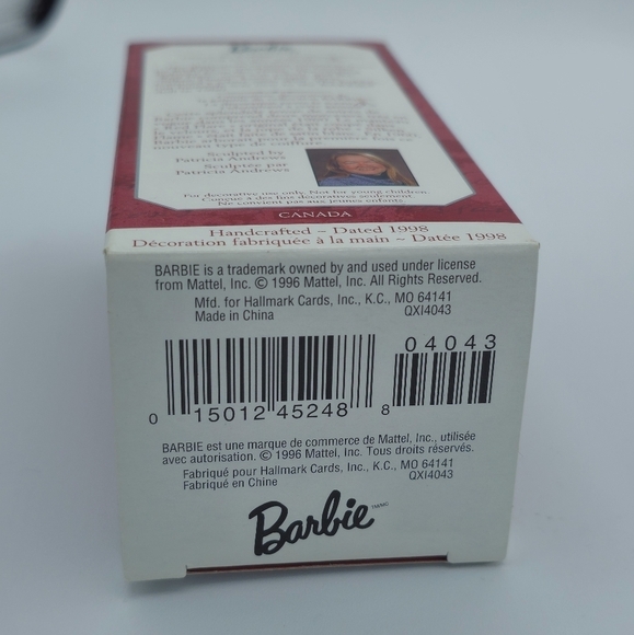 Vintage 1998 Hallmark Keepsake Barbie Silken Flame Ornament - Picture 3 of 6